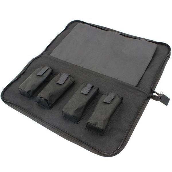 

fishing accessories 1pc carp alarms storage bag nylon tackle for buzz bars/bite alarms/bank sticks black qhoe