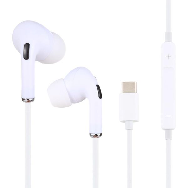 

usb-c type-c in-ear wired earphone with mic cable length about 12m