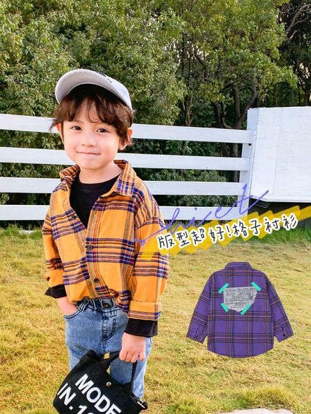

boys plaid shirt children 2021 korean children's clothing baby autumn new shirts children western style tide spring, White;black