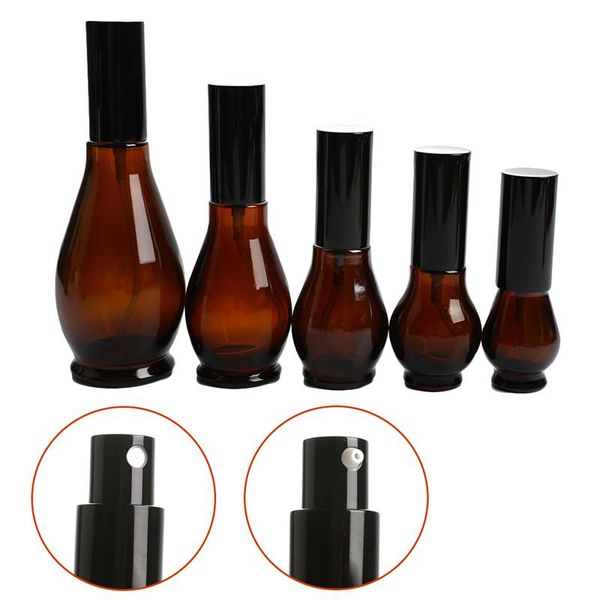 

storage bottles & jars empty spray bottle amber glass travel outdoor portable shampoo perfume liquid atomizer