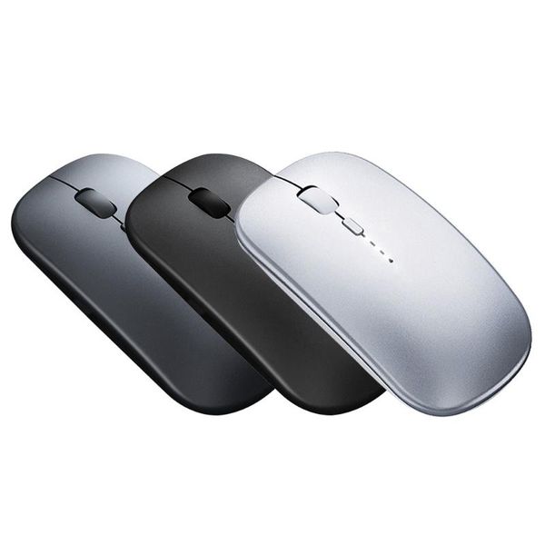 

mice led 2.4g bluetooth-compatible 1600dpi wireless mouse rechargeable mechanical silent mute ergonomic for lap