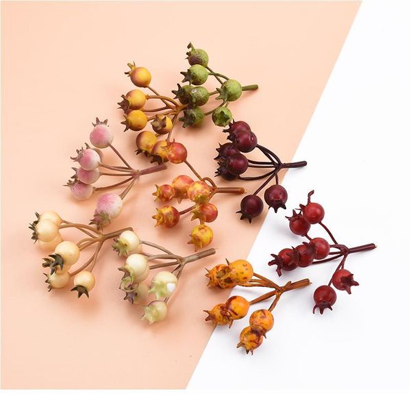 

artificial fruits decorative flowers wreaths christmas decoration for home wedding scrapbook pe cherry diy gifts box fak jllnqs