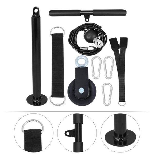 

1 set fitness pulley set sturdy pulley system heavy duty system, White;red