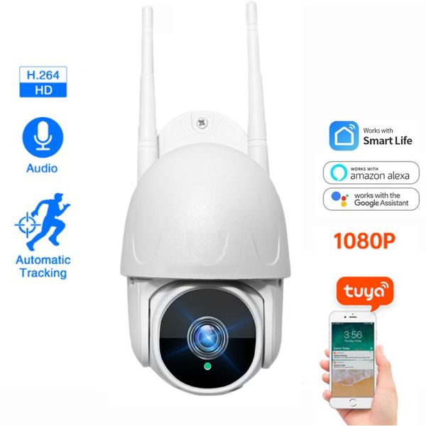 

cameras sectec tuya camera outdoor wifi 1080p ptz auto tracking security smart google home alexa cctv ip surveillance