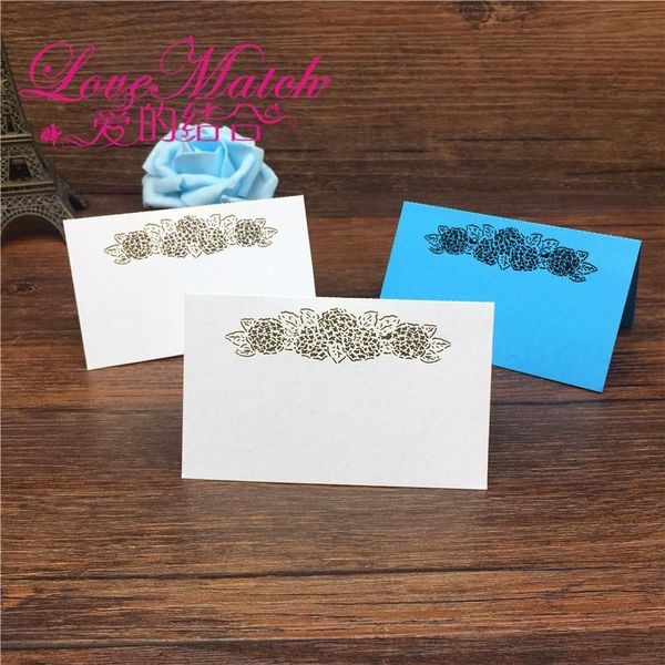 

greeting cards 40pcs laser cut flower wedding table place card name party decoration crafts event supplies
