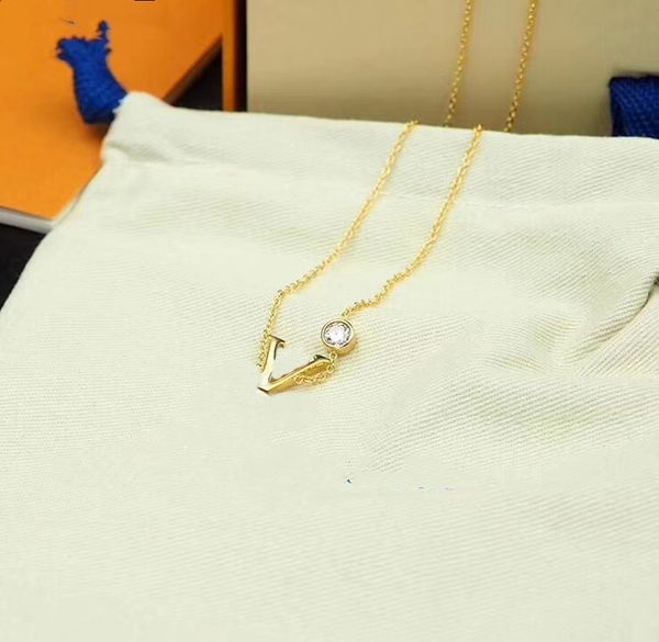 

2021 fashion charm necklaces titanium steel necklace diamond necklace fashion couple necklace personalized supply, Silver