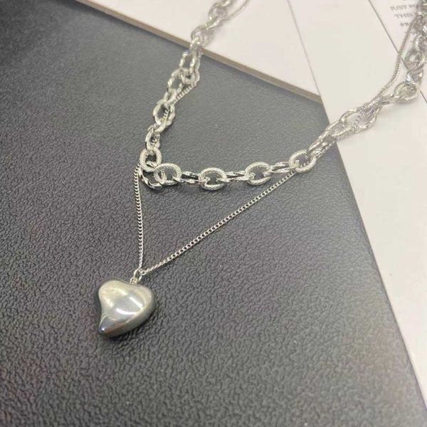 

slide gold necklaces for women vintage choker fine pendant chunky mustache stainless steel sets, Silver