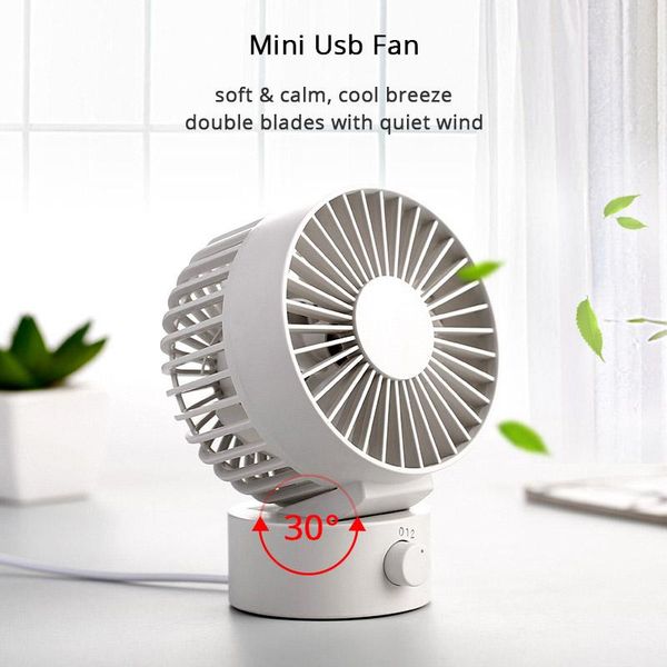 

electric fans summer usb fan creative mini for office home beach portable 2 speed computer pc with double side blades fan30