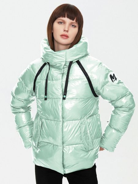 

ziai patched detail zipper placket hooded winter coat n3yg#, Black
