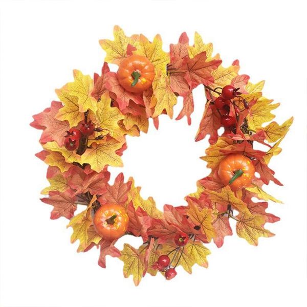 

decorative flowers & wreaths garland door pendant halloween thanksgiving pumpkin ornament