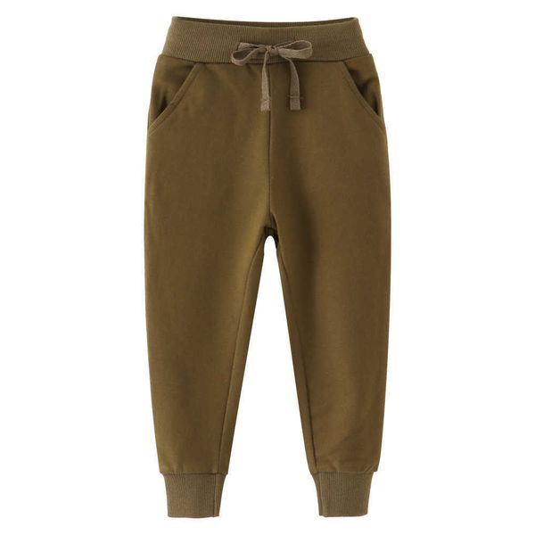 

jumping meters drawstring boys girls sweatpants for autumn spring children's cotton clothes long trousers pants kids wear 210529, Blue