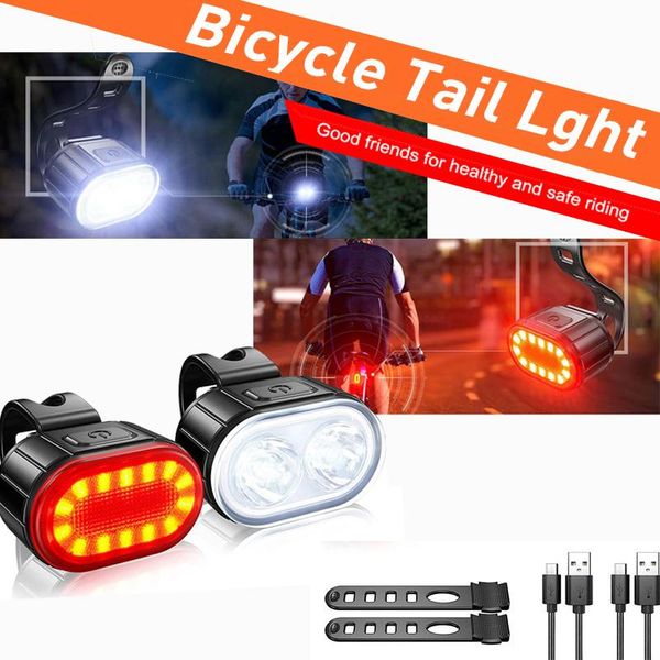 

bike lights q3 led cycling taillight front light multiple mode bicycle accessories waterproof mtb road headlight usb