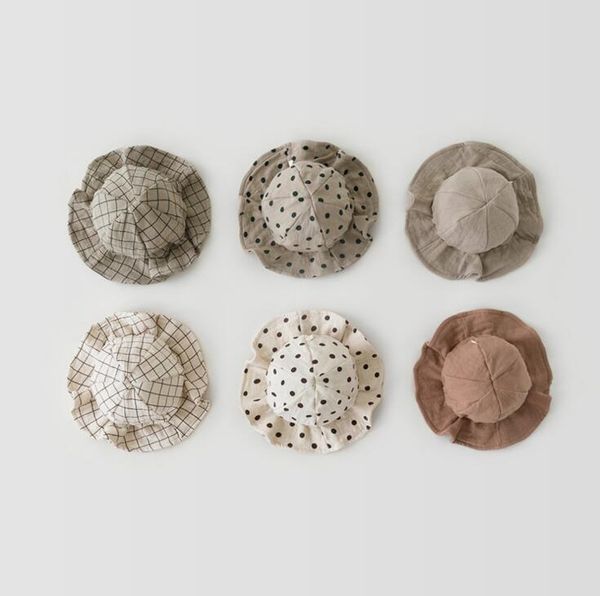 

baby fisherman hats spring summer infant children versatile fisherman hats cute hats boys girls newborn fashion hat yl376, Yellow