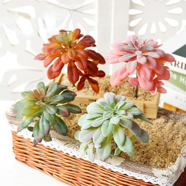 

decorative flowers & wreaths 1pc home mini artificial plant succulents flower simulation fleshy potted deskcoffee shop decoration diy bo