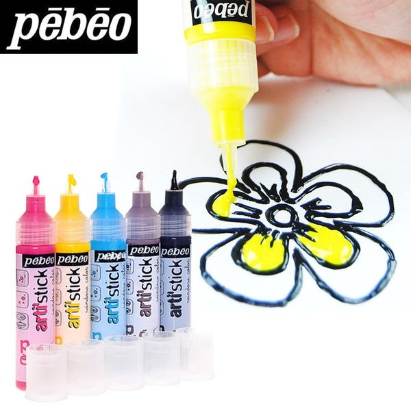 

gift sets pebeo watercolor pigment children's glass magic painting stick set diy graffiti 5-color pac