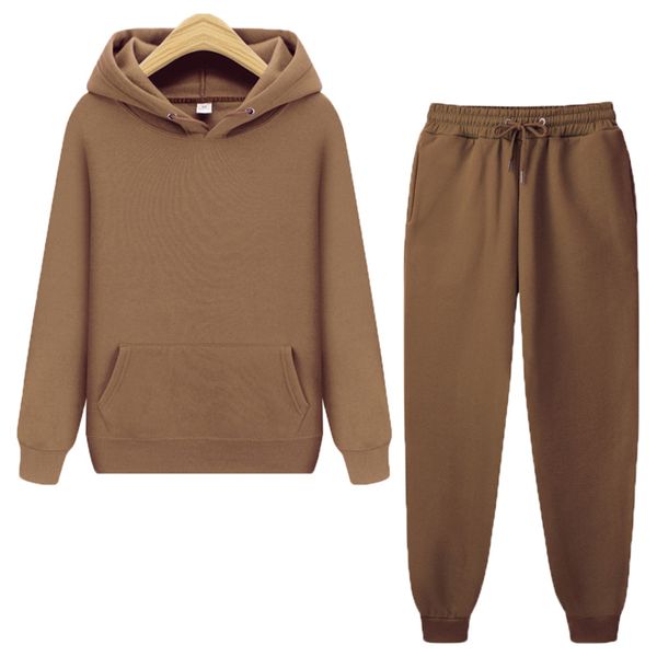 

men's hoodie suit, casual sportswear, two-piece set, fashion, running, Gray