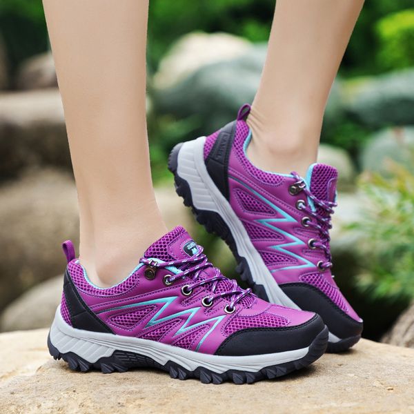 

spring and summer mountaineering shoes women's mesh breathable sports leisure outdoor lovers mountain climbing cross-country travel