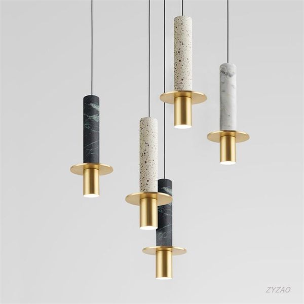 

pendant lamps nordic home decoration simple marble lights aisle bedroom bedside lamp bar dining room restaurant led hanging