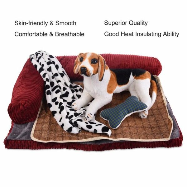

gomaomi dog bed detachable dog sofa pet crate pad blanket pillow sleeping mat