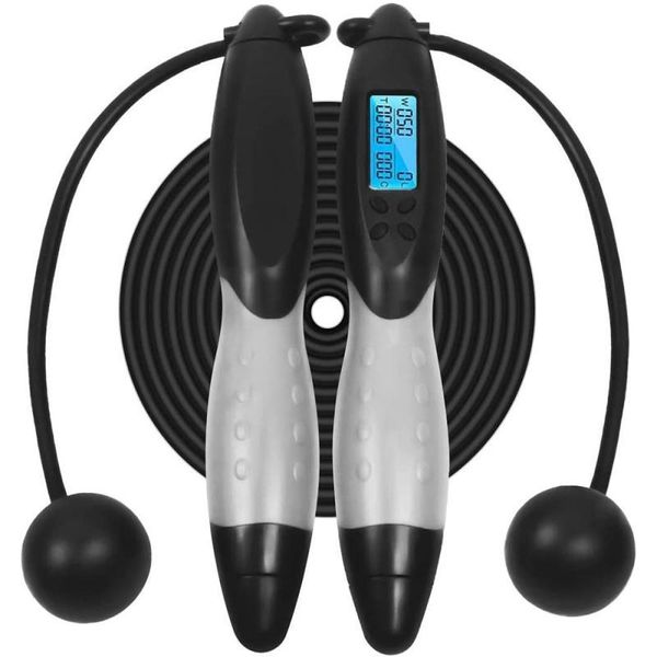 

cordless jump ropes smart electronic digital wireless skip rope calorie consumption fitness body building exercise jumping rope