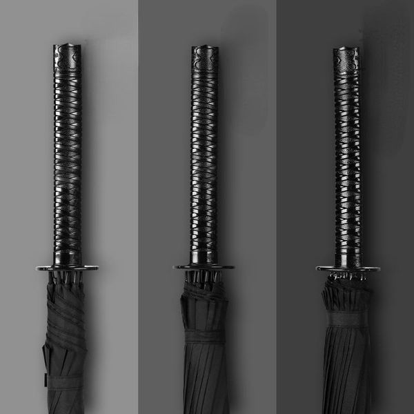 

umbrellas windproof beach outdoor umbrella automatic portable katana luxury business black samurai self defense zp50ys