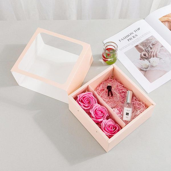 

gift wrap 1pc creative portable flower box wedding candy vibrato net red with hand