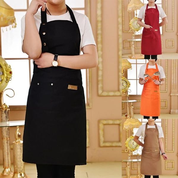 

aprons comfortable to wear polyester cotton pockets bbq apron for home