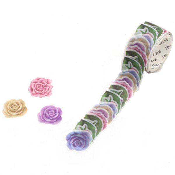 

gift wrap 200pcs/roll journal bottle stationery home masking diy dairy school multifunction flower petal washi tape gifts student