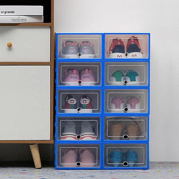 

clothing & wardrobe storage plastic shoe boxdrawer case with flipping clear door stackable foldable organizer ladies men high quality
