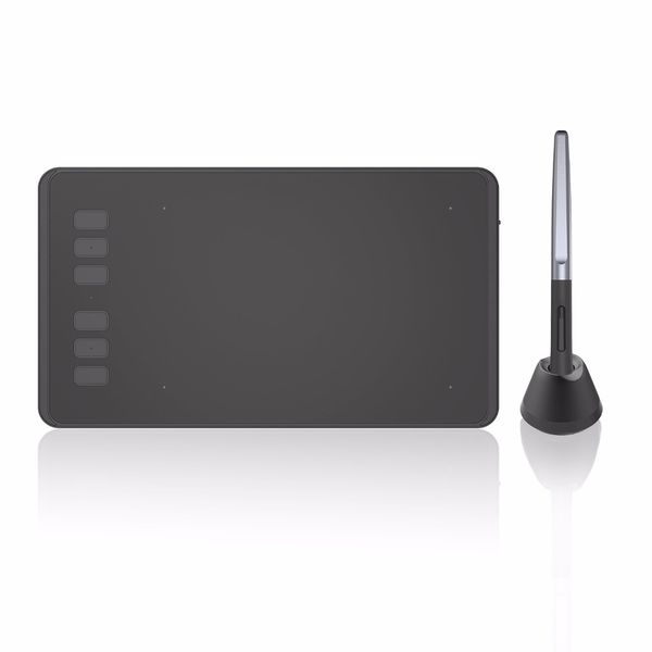 Huion H640P Dijital Çizim Tabletler Pilsüz Grafik Kalem Tablet 8192 ile Basınç Düzeyleri Stylus Basın tuşları OTG Adaptörü