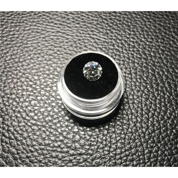 moissanite da 5mm a 10mm taglio brillante rotondo perline sfuse VVS1 anello di grado creazione di gioielli materiale per orecchini in pietra