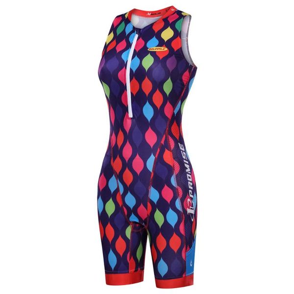 

racing sets malciklo design women triathlon suit pro team cycling jersey skinsuit ropa ciclismo mujer maillot running bike clothing, Black;blue