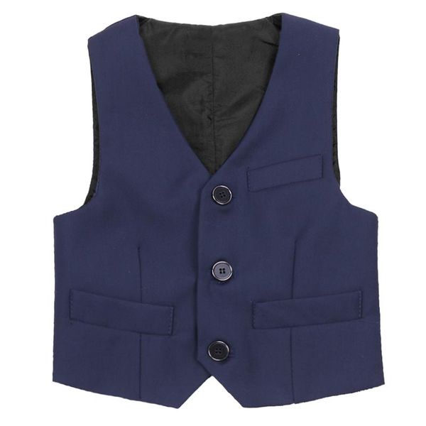 

waistcoat boys dress suit vest children's formal black piano performance clothes kids gentleman school party waistcoats costume 3-12y, Camo