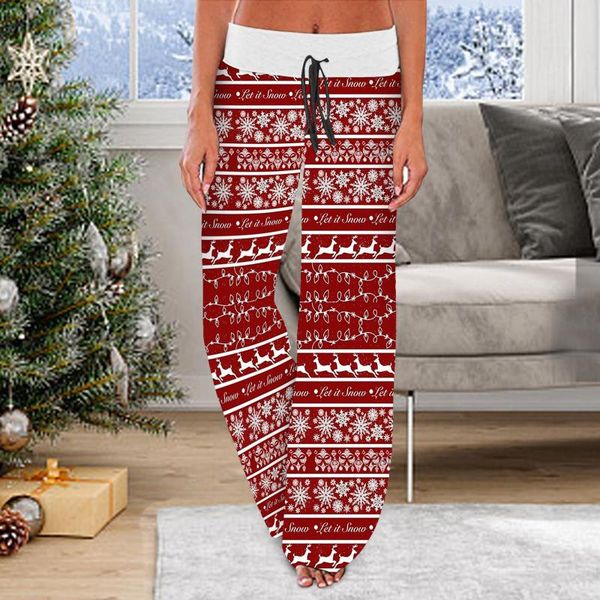 

women's pants & capris large plus size christmas joggers female sports for women trousers wide leg pant high waist sweatpants baggy, Black;white