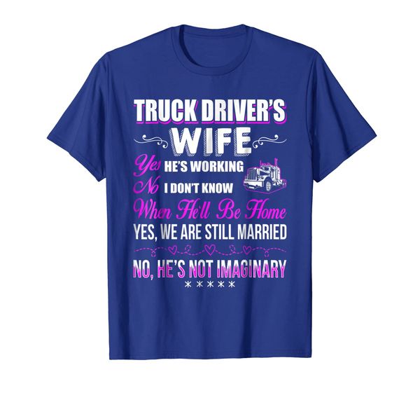 

truck driver wife t-shirt truck driver t-shirt, White;black