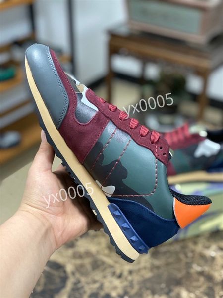 

valentin 2021 men women casual shoes designer red bottom studded spikes fashion insider sneakers black red white leather low-shoesn size38-4