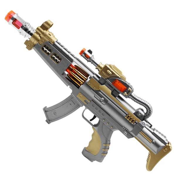 

electric luminous sound light music eight tone children's submachine gun toy