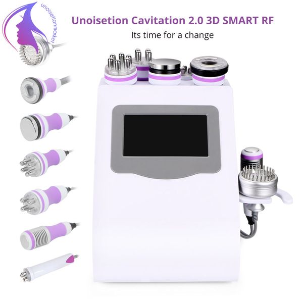 

8in1 unoisetion 40k cavitation vacuum rf pn body slimming beauty machine