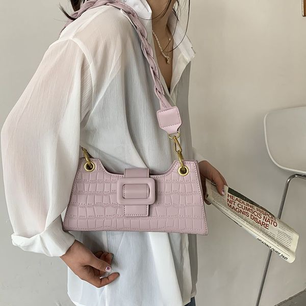 

bag retro underarm small messenger new trendy summer hong red shoulder net ins texture ladies kong 2021 style vwcuf