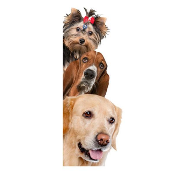 

window stickers 3d simulation dog wall living room bedroom entrance corner decoration creative waterproof paper