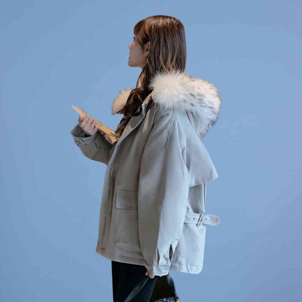 

bread jacket short off-season down cotton padded women's winter small, Black