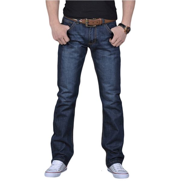 

2021 spring and herfst casual fashion designer button famous rights men micro-elastic hollow jeans, Blue