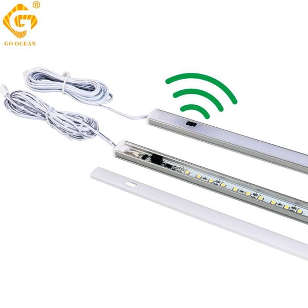 

4w/7w led under cabinet light bar motion sensor display case wardrobe night lights cabinet lamp cupboard indoor lighting