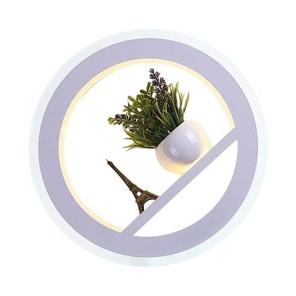 

wall lamp 1pc bedroom decorative household corridor modern light (white)