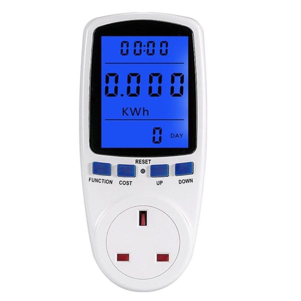 

timers power meters digital wattmeter energy meter wamonitor electricity cost measuring socket analyzer-blue light drop