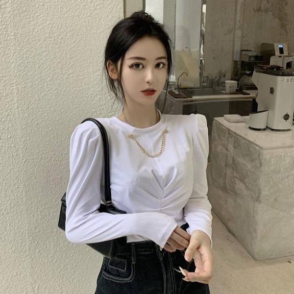 

women's t-shirt hong kong style in the spring of 2021, White