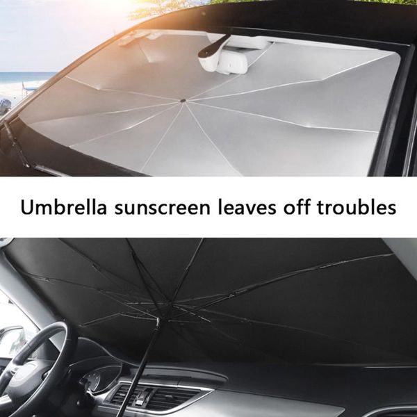 

car sunshade windshield umbrella type sun shade for front window protection heat insulation cloth accessories