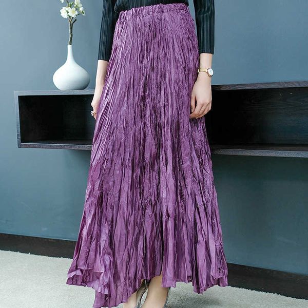 

vanovich spring mesh fashion women skirts solid color wild cotton casual female european elastic waist 210615, Black