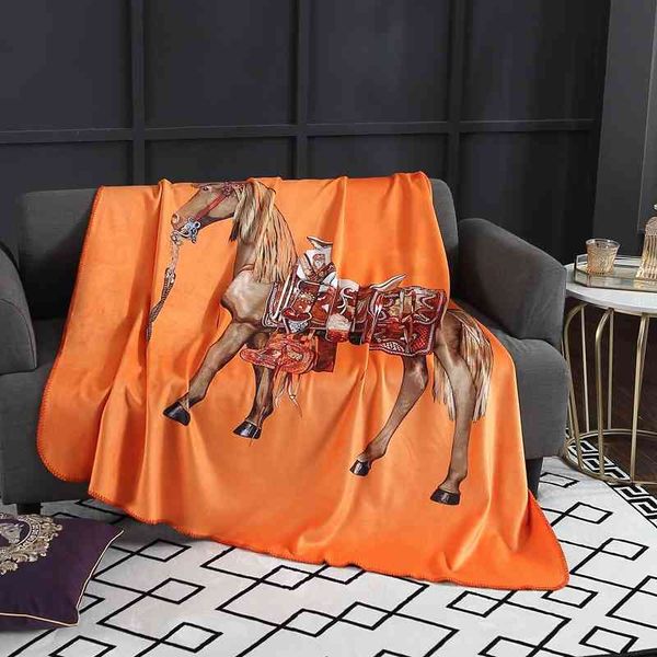 

mao jin hu rong chao brand digital printing sofa air conditioning blanket
