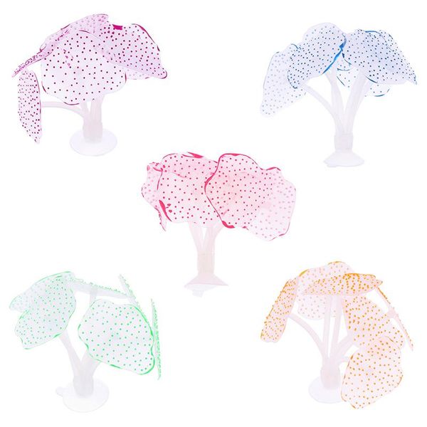 

decorations aquarium leaf silicone artificial coral decoration fish tank